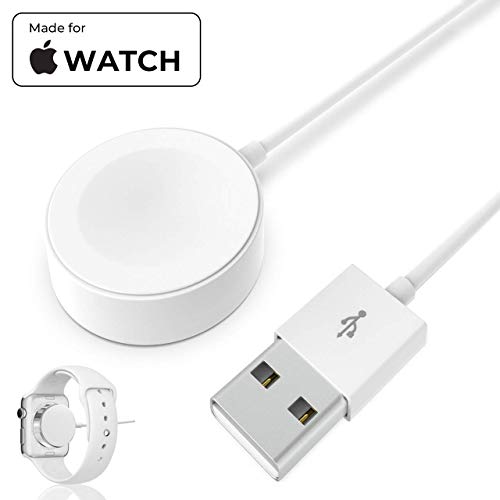 Book Cover Compatible with Apple Watch Magnetic Wireless Charger Pad Charging Cable Cord Compatible with for Apple Watch Series 4 3 2 1
