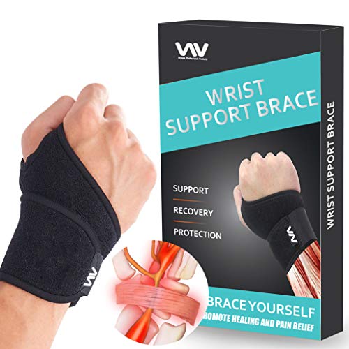 Book Cover Skywee Professional Products Wrist Brace for Carpal Tunnel, Adjustable Wrist Support Brace for Arthritis and Tendinitis, Wrist Compression Wrap for Pain Relief, Suitable for Both Right and Left Hands