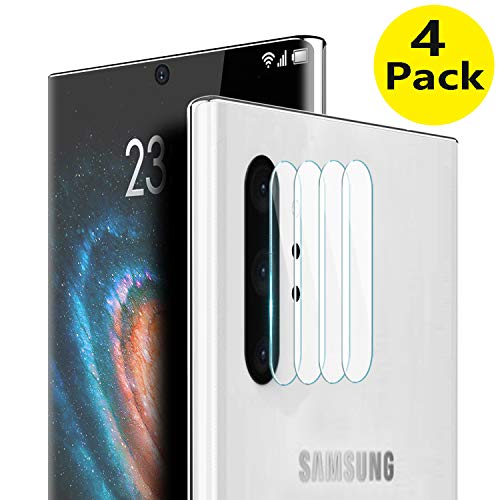 Book Cover Donse Compatible Samsung Galaxy Note 10/Note 10 Plus/Note 10 Pro 5G 9HD Screen protector Camera Lens, [4 Pack] Ultra Thin Transparent Clear Camera Tempered High Definition Camera Lens Protector (4PCS)