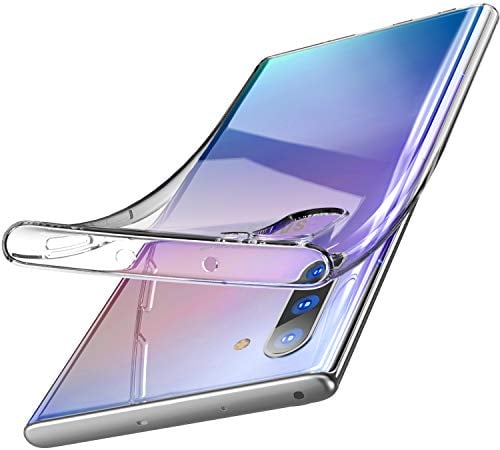Book Cover TOZO for Samsung Galaxy Note 10 case Premium Clear Soft TPU Gel Transparent Flexible Cover for Samsung Galaxy note 10 [Clear Gel]