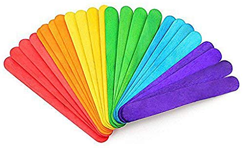 Book Cover Colored Jumbo Craft Sticks- Pack of 250ct