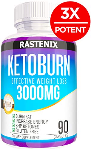 Book Cover Best Keto Pills - 3X Potent (3000mg | 90 Capsules) - Weight Loss Keto Burn Diet Pills - Boost Energy and Metabolism - Exogenous Keto BHB Supplement for Women and Men - 90 Capsules
