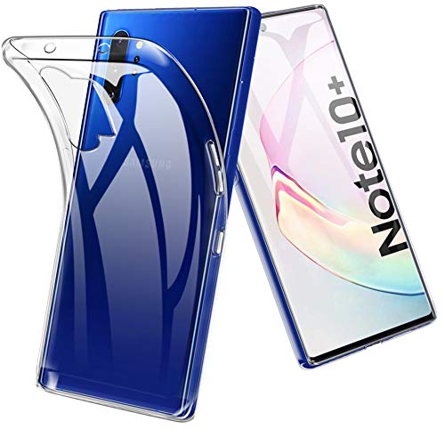 Book Cover TopACE for Samsung Galaxy Note 10 Plus/Note 10 Plus 5G / Note 10+ Case, TPU Clear Rubber Gel Shock-Absorption Bumper Anti-Scratch Cover with Lifetime Replacement Warranty (Clear)