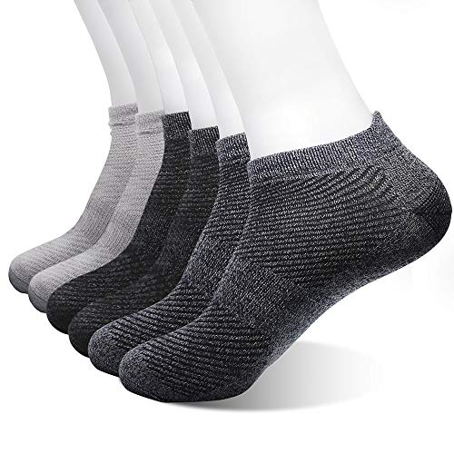 Book Cover SaraCloth Socks Men Pack Sports Buffer Deodorant and Slip, Breathable Sweat, Men Socks Low Cut Cotton No Show(6 pack)