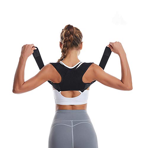 Book Cover Posture Corrector for Women and Men - Adjustable Upper Back Brace - for Support and Providing Pain Relief from Neck,Back and Shoulder, Improve Eliminate Bad Posture for Correct Posture