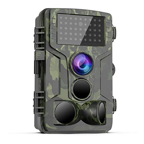 Book Cover FHDCAM Trail Camera – 1080P Full HD Wildlife Scouting Hunting Camera with 0.3s Trigger Speed Motion Activated Night Vision, 120° Wide Angle Lens 3 PIR Sensor, Waterproof Game Camera