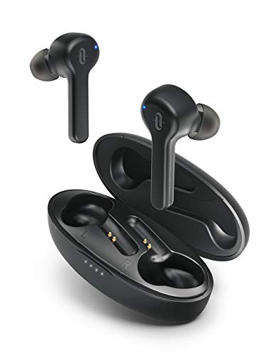 Book Cover Wireless Earbuds, TaoTronics Bluetooth 5.0 Headphones SoundLiberty 53 Earphones IPX7 Waterproof Smart Touch Control Bluetooth Earbuds Single/Twin Mode with Built-in Mic 40H Playtime