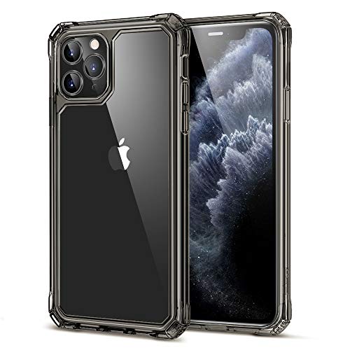 Book Cover ESR Air Armor Designed for iPhone 11 Pro Max Case [Shock-Absorbing] [Scratch-Resistant] [Military Grade Protection] Hard PC + Flexible TPU Frame, for The iPhone 11 Pro Max (2019), Transparent Black
