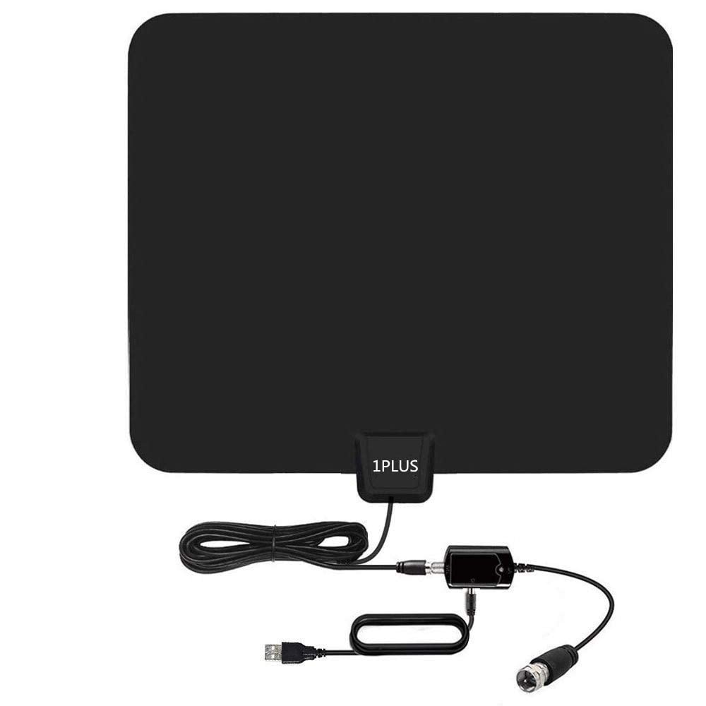 Book Cover HDTV Antenna,65-100 Miles Indoor HDTV Antenna Digital TV Antenna with Signal Amplifier-Support 4K 1080P Freeview Channels - 13.2Ft Coaxial Cable
