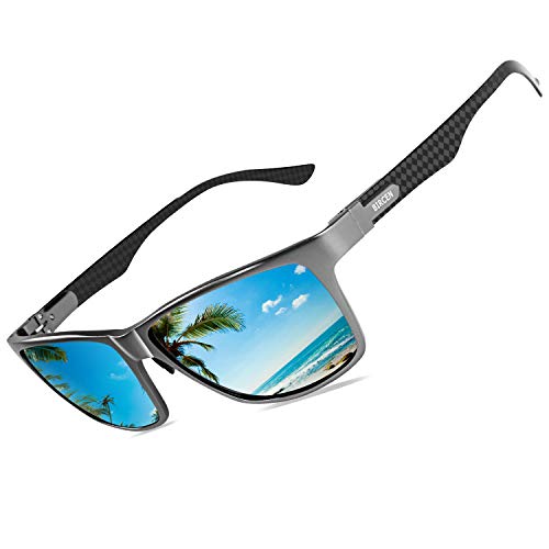 Book Cover BIRCEN Polarized Driving Carbon Fiber Sunglasses For Men Sport Mens Sunglasses Al-Mg Metal Frame