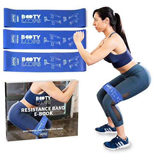 Book Cover MVN Booty Loops Exercise Resistance Bands Set - Loop Resistance Bands For Butt and Thighs - Yoga Workout Bands And Pilates Resistance Bands - Home Fitness Equipment And Physical Therapy Exercise Bands