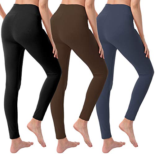 Book Cover VALANDY Leggings for Women High Waisted Tummy Control Workout Running Yoga Leggings Plus Size & One Size
