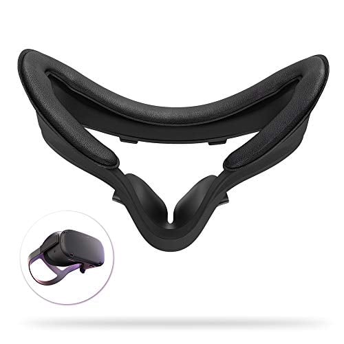 Book Cover AMVR VR Facial Interface Bracket & PU Leather Foam Face Cover Pad Replacement Comfort Set for Oculus Quest