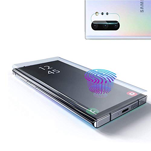 Book Cover Galaxy Note 10 Screen Protector Tempered Glass, Include a Camera Lens Protector with [Case Friendly] [Full Screen] [HD Clear] [Touch Responsive] for Note10 [6.3 inches]