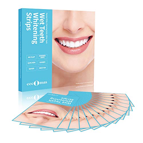 Book Cover Teeth Whitening Strips Sensitive Teeth, Professional Effect Whitening Strips Kits Whitestrips Remove Coffee Tea and Tobacco Stains in 30Mins, Pack of 28 Pcs Teeth Strips