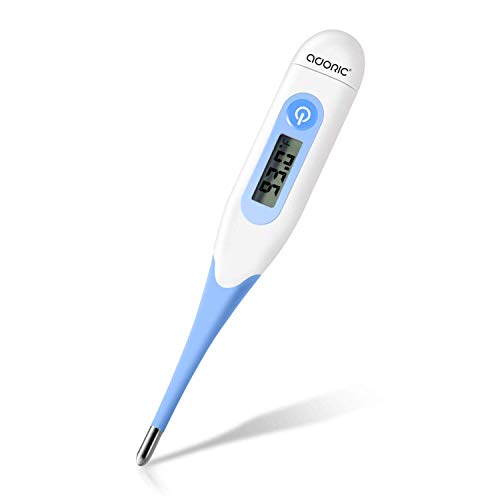 Book Cover Baby Thermometer, Adoric Oral Thermometer for Fever - Accurate and Fast Readings Rectal Armpit Digital Medical Thermometer for Babies and Adults