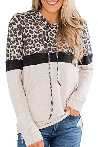 Book Cover Yonala Womens Hoodies Long Sleeve Striped Color Block Drawstring Pullover Patchwork Knit Hooded Sweatshirts