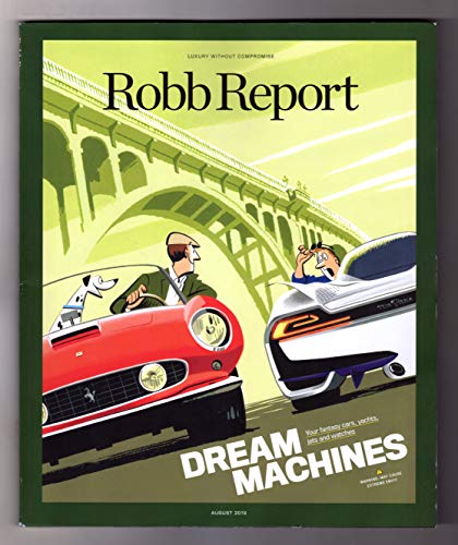 Book Cover Robb Report Magazine August 2019 | Dream Machines