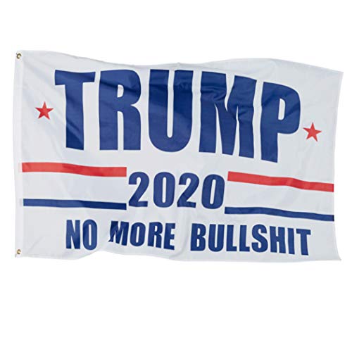 Book Cover President Donald Trump Flags 2020-3x5 Feet NO More Bullshit Bright Color Polyester Printed Flags