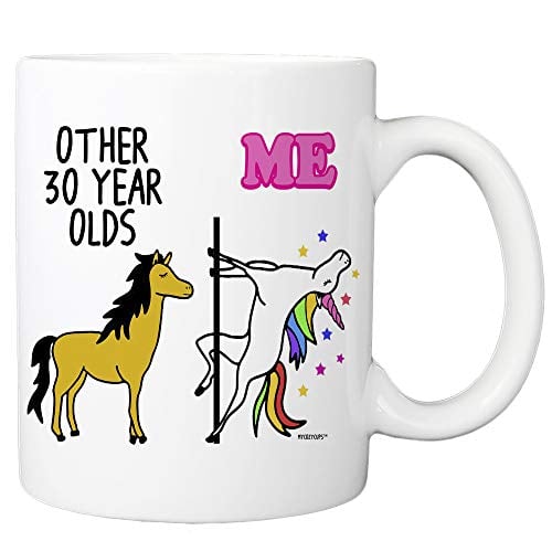 Book Cover MyCozyCups Other 30 Year Olds Me Unicorn Coffee Mug - 11oz Ceramic Cup for Girlfriend, Wife, Sister, Best Friend, Aunt - Born in 1992, 1993, 30th Birthday Mug