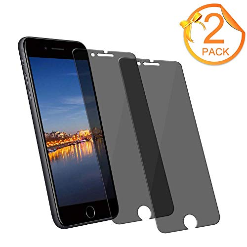 Book Cover [2-Pack] Eastoan iPhone 8 Plus Tempered Glass Privacy Screen Protector [No Bubbles][9H Hardness] Compatible with Apple iPhone 8 Plus and iPhone 7 Plus and iPhone 6 Plus Privacy