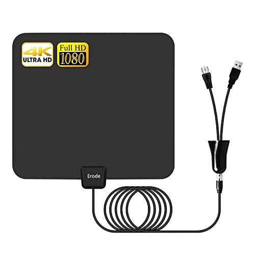 Book Cover Digital TV Antenna - Amplified HDTV Antenna 65-120Miles Range with 2019 Newest Powerful Amplifier Signal Booster, Support 4K 1080P for All Old TVs w/ 13.2ft Coaxial Cable