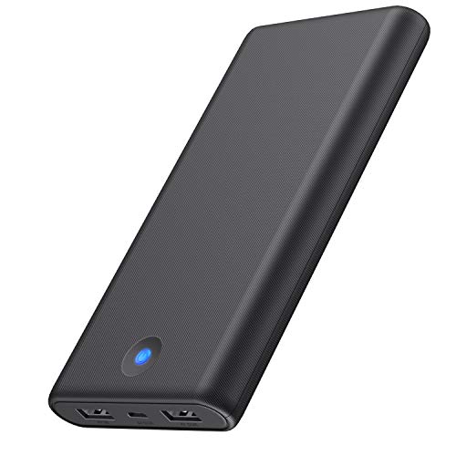 Book Cover Portable Charger Ekrist 25800mAh, High Capacity Ultra Slim Power Bank with 2 USB Ports & Colorful Indicator,Power Delivery External Cell Phone Battery Pack for Smart Phone, Samsung Android, Table etc