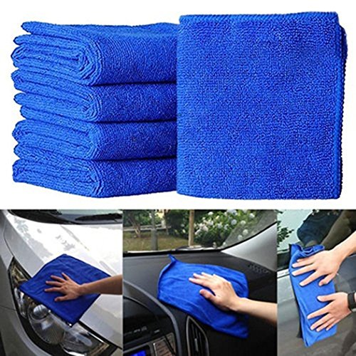 Book Cover Miuniu Microfiber Cloth Cleaning Towels (Pack of 5 Pieces) for Fine Auto Finishes, Interior, Kitchen, Bathroom Paper Towels