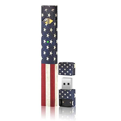 Book Cover Skin|Sticker|Wrap|Decal Compatible with JUUL(US Flag)(American Flag)(No Device Included) Accessories Fit for JUUL