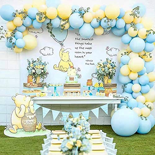 Book Cover 110pcs/set Yellow Blue Macaron Pastel Balloons Garland Arch Kit 12/18inch Candy Balloon for Birthday Wedding Baby Shower Anniversary Party Decoration