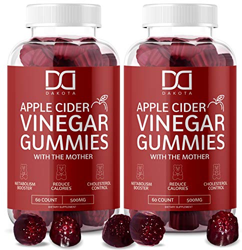Book Cover Apple Cider Vinegar Gummies with The Mother for Immune System Vitamin B12, B9, Pomegranate - Gummy Alternative to Apple Cider Vinegar Capsules, Pills, ACV Tablets - 120 Gummy Bears