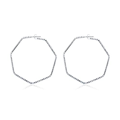 Book Cover Simple Lightweight Geometric Statement Hoop Earrings - Thin Wire Delicate Pear, Octagon, Pentagon, Heart, Star, Horseshoe, Round Circle Infinity Set