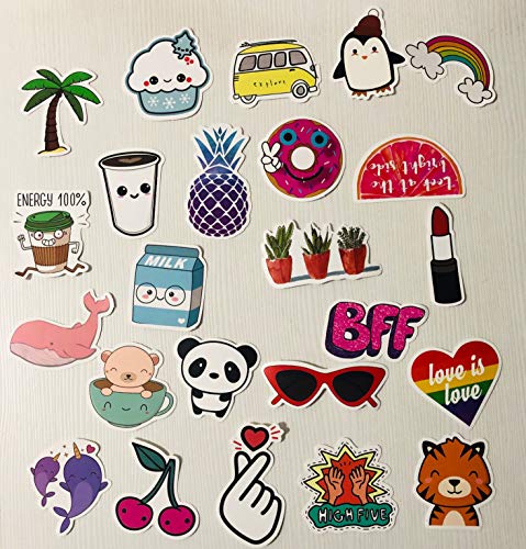 Book Cover 50 Pack Cute Laptop Stickers for Teen Girls Water Bottle Stickers Aesthetic Stickers for Laptop Trendy Waterproof Vinyl Decal