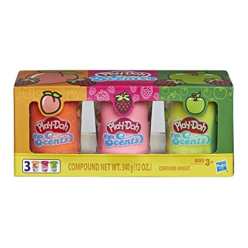 Book Cover Play-Doh Scents 3-Pack of Fruit Scented Modeling Compound for Kids 3 Years and Up, 4-Ounce Cans, Non-Toxic