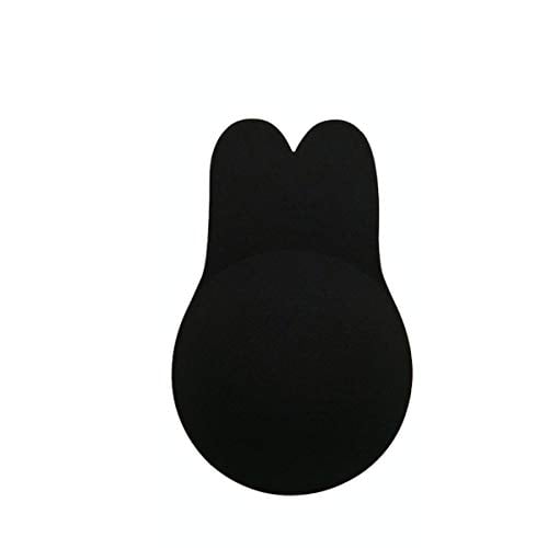 Book Cover TAKE YANKEE Sticky Bra Invisible Nipplecovers Strapless Pushup Bra Self Adhesive Push up Backless Bras (Black, Medium)