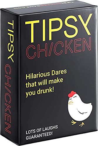 Book Cover Tipsy Chicken, Drinking Party Card Game for Adults, Outrageously Fun Dares for Game Night