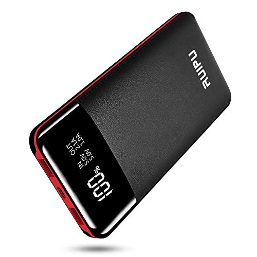 Book Cover Portable Charger Power Bank 24000mAh High Capacity Backup Battery 2 USB Output Battery Pack Phone Charger with LCD Digital Display Compatible Android Phones,Tablets and Other USB-Power Devices
