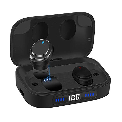 Book Cover Ceppekyy Wireless Earbuds, Bluetooth 5.0 in-Ear TWS Headphones Auto Pairing Earphones with 2000mAh Charging Case LED Battery Display 80H Playtime, IPX7 Waterproof Built-in Mic Headsets for Sports