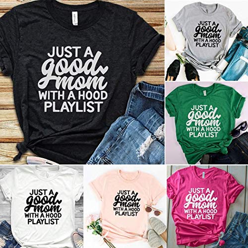 Book Cover Weardear Women Casual O-Neck Short Sleeve Letter Print Pullover T-Shirt Knits & Tees