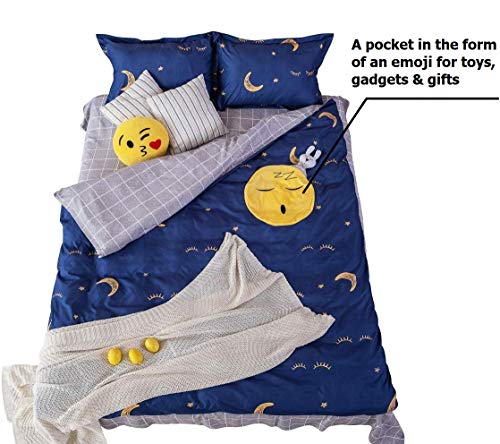 Book Cover LiveAndComfort Premium Bedding Duvet Cover 4 Piece Set - Ultra Soft for Kids, Boys & Girls, Toddler, Teenager Bed Sheets