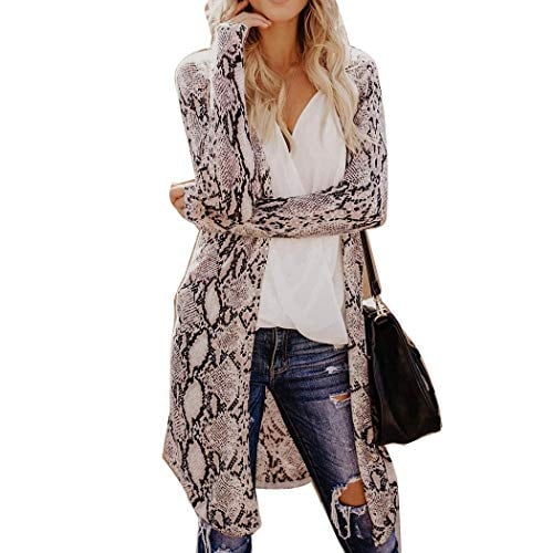 Book Cover Women Cardigan Casual Long Sleeve Tops Printed Loose Open Front Outwear Autumn Maxi Sweater Coat Kimono Spring Breathable Black White
