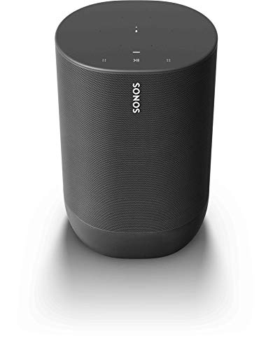 Book Cover Sonos Move - Battery-powered Smart Speaker, Wi-Fi and Bluetooth with Alexa built-in - Blackâ€‹â€‹â€‹â€‹â€‹â€‹â€‹