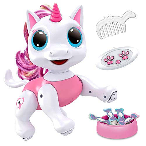 Book Cover Power Your Fun Robo Pets Unicorn Toy - Remote Control Robot Pet Toy, Interactive Hand Motion Gestures, Walking, and Dancing Robot Unicorn Toy