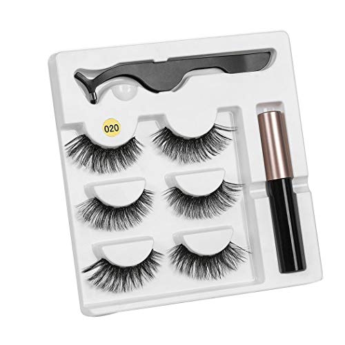 Book Cover Ladiy Eyeliner Liquid Magnetic False Eyelashes Tweezer Set Eye Lashes Kit Women Makeup Lash Enhancers & Primers