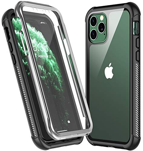 Book Cover KUMEDA Designed Case for iPhone 11/XI Pro Max Case, Heavy Duty Protection with Built-in Screen Protector Rugged Armor Cover Clear Shockproof Case for iPhone 11/XI Pro Max 6.5 Inch
