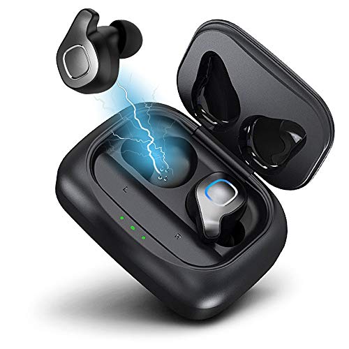 Book Cover Wireless Earbuds, Dveda Bluetooth 5.0 True Wireless Headphones,120H Playtime with 2600mAh Charging Case,Built-in Mic CVC 8.0 Noise-Cancelling IPX7 Waterproof Headset