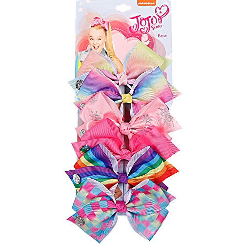 Book Cover Girls Hair Bows Bows Hair Shellvcase 6Pcs Boutique Ribbon Hair Bows, Hair Bow Hair Accessories For Girls Babies Toddlers Teens Gifts 6 Inch (4)
