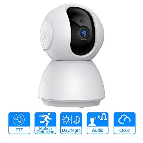 Book Cover 1080P HD Home Security IP WiFi Dome Camera, SDETER Wireless 2-Way Audio Motion Detection Night Vision Baby/Pet Monitor Compatible with iOS&Android