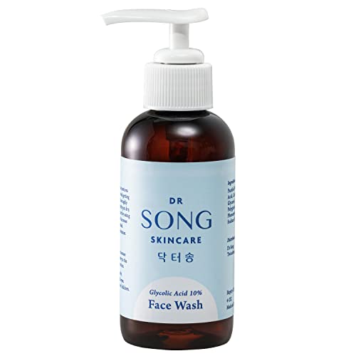 Book Cover Korean Skin Care - Dr Song Glycolic Acid Face Wash - Exfoliating Face Wash with 10% Glycolic Acid, AHA for Anti Aging, Acne and Wrinkles Korean Beauty