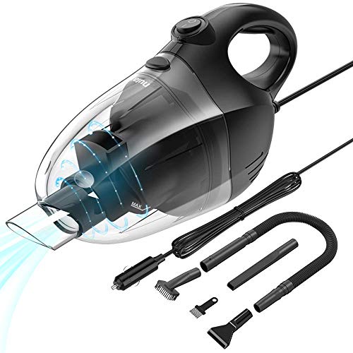 Book Cover Nulaxy Car Vacuum Cleaner, High Power Strong Suction Vacuum Cleaner, Portable Lightweight Wet Dry Vacuum with 16.4 Ft Cord and Nozzles Set for Pet Hair Car Cleaning